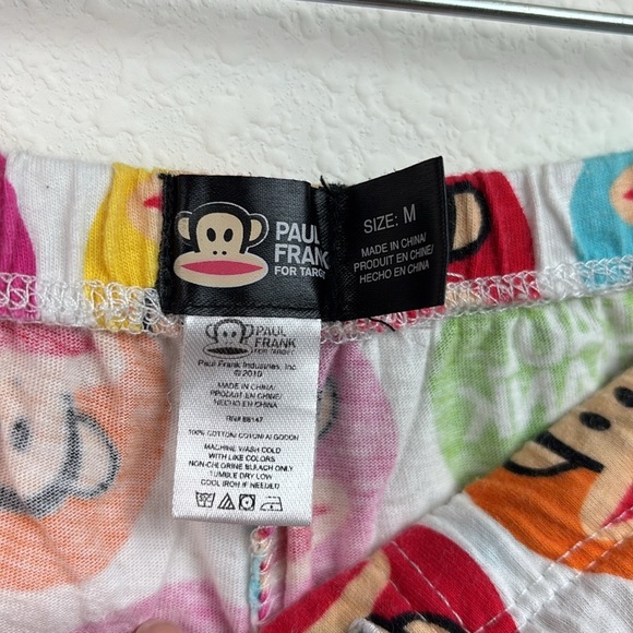 Paul Frank x Target multi color Monkey Print pajama pants /Y2K Joggers - Picture 4 of 7
